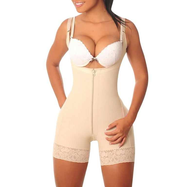 Shapewear for Women Tummy Control Bodysuit Fajas Colombianas Waist Trainer Lifter Thigh Slimmer Full Body Shaper Walmart