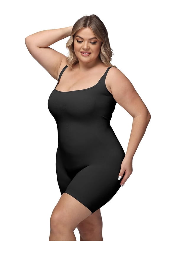 Shapewear for Women Tummy Control Bodysuit Mid Thigh Butt Lifter Body Shaper Shorts