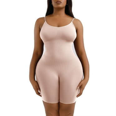 Shapewear for Women Tummy Control Full Bust Body Shaper Briefs Bodysuit Butt Lifter Thigh Slimmer-Style 1&L