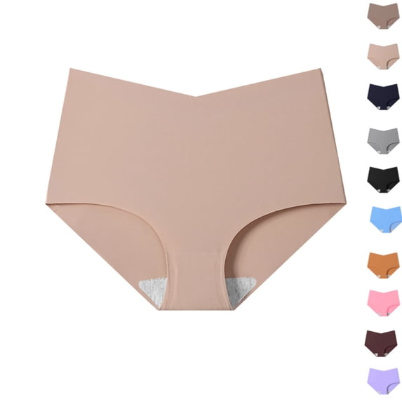 Shapewear for Women Tummy Control Panties - Mid Body Shaper Seamless Briefs Compression Underwear Soft Girdle Panty Coffee XL