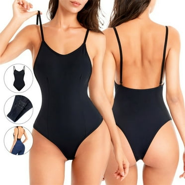 Shaping Bodysuit for Women Clearance Sleeveless Spaghetti Strip Soft Sculpting Bodysuits Snatched Waist Ribbed Stretchy Body Suits Seamless Slim Fit Body Suit Prime Of Day Sales
