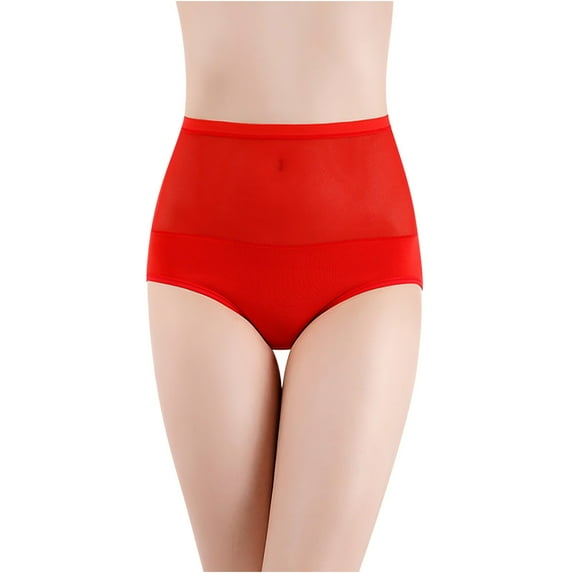 Shaping Panties for Women Tbopshirt Womens Panties Briefs,Solid High Waist Tummy Controlling Warm Underwear Briefs,Women's Hipsters Underwear,Gifts for Women