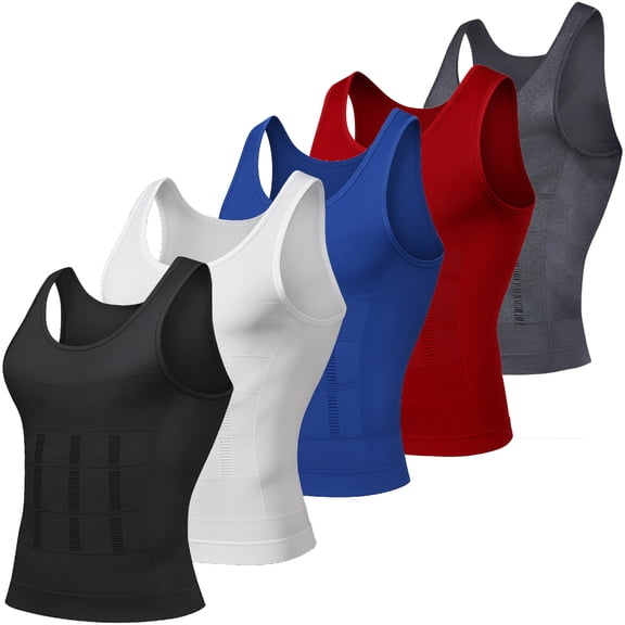Shaping Tank 2.0 for Men, Mens Sleeveless Compression Shirt, Slimming Stomach Shapewear Tank Top