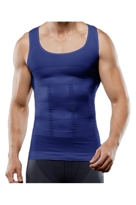 Shaping Tank 2.0 for Men, Mens Sleeveless Compression Shirt, Slimming Stomach Shapewear Tank Top