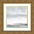 thumbnail image 1 of Shapiro, Judith 15x15 Gold Ornate Wood Framed with Double Matting Museum Art Print Titled - Soft Stratus, 1 of 4