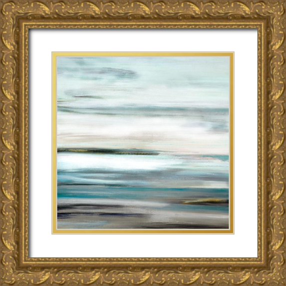 Shapiro, Judith 20x20 Gold Ornate Wood Framed with Double Matting Museum Art Print Titled - View At Dusk II