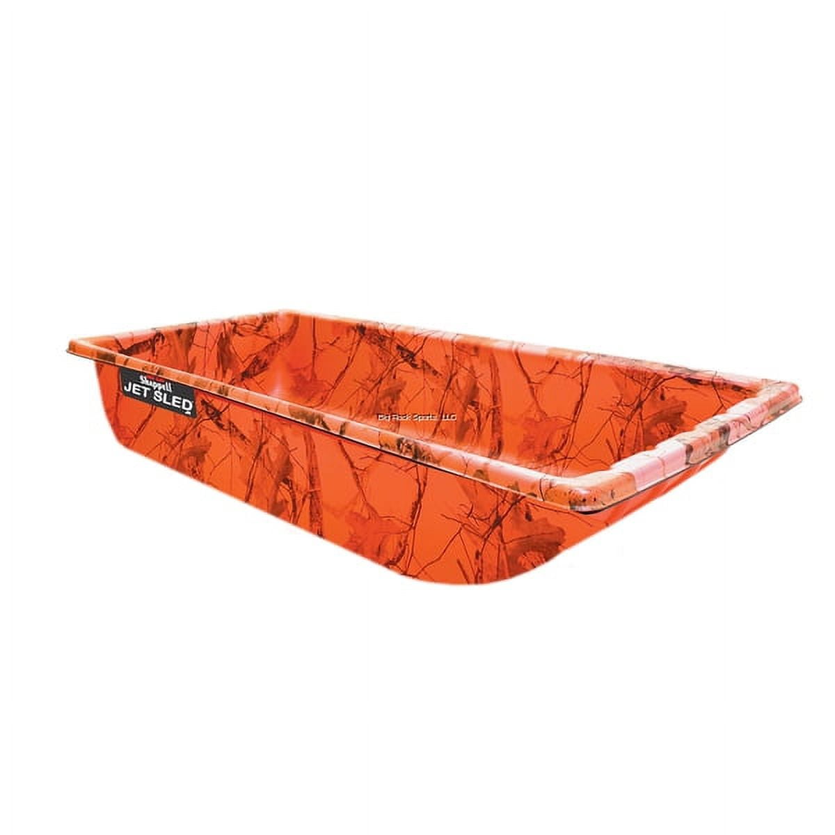 New Shappell Ice Fishing Jet Sled XL, All-Terrain Blaze Camo w/ Tow Rope