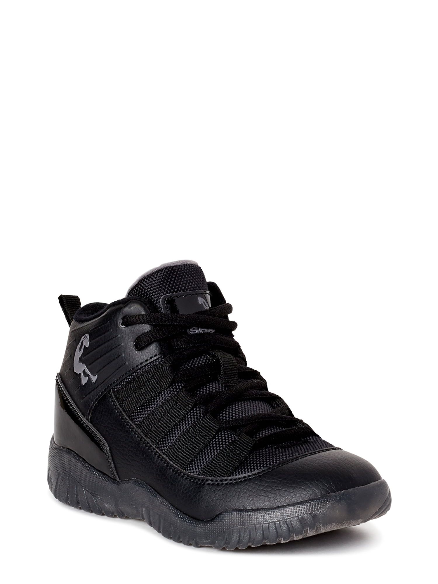 Shaq Boys Athletic Sneakers Lace Up Translucent Sole Retro Sneakers, Blue/White