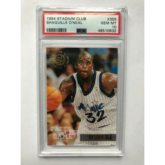 Shaquille O'Neal, Faces of the Game #355 - 1994 Stadium Club - PSA 10 GEM MT