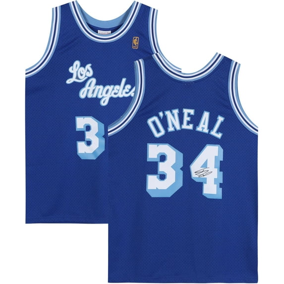 Shaquille O'Neal Los Angeles Lakers Autographed Royal Blue 1996-97 Mitchell & Ness Swingman Jersey - Fanatics Authentic Certified