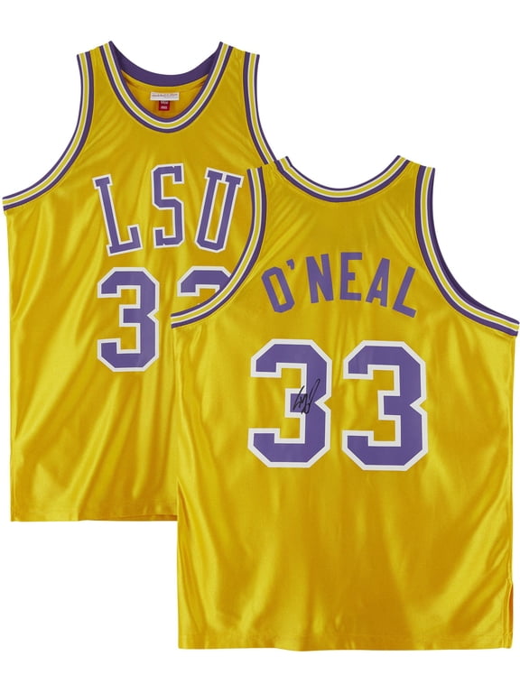 Shaquille O'Neal Louisiana State University Tigers Mitchell & Ness Home Gold 1990 Authentic Jersey - Fanatics Authentic Certified