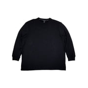 Shaquille ONeal Mens Big & Tall Black Knit Crew Long Sleeve Shirt 3XL