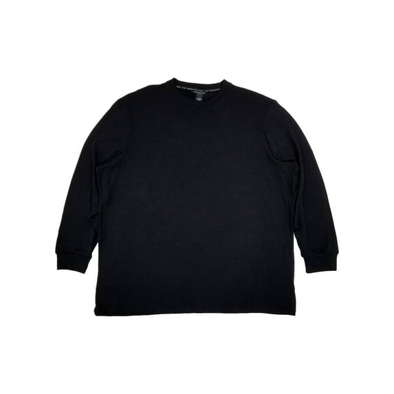 Shaquille O'Neal Mens Big & Tall Black Knit Crew Long Sleeve Shirt 3XL