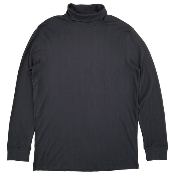 Shaquille O'Neal XLG Mens Big & Tall Dark Gray Mock Neck Long Sleeve Shirt 2XLT