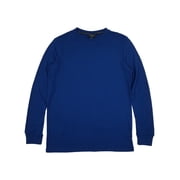 Shaquille ONeal Mens Big & Tall Estate Blue Knit Crew Long Sleeve Shirt 2XLT