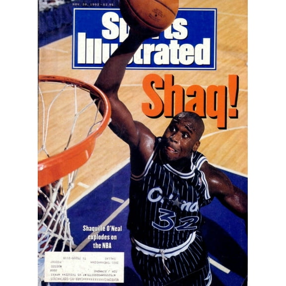 Shaquille O'Neal Orlando Magic 1992 Sports Illustrated magazine