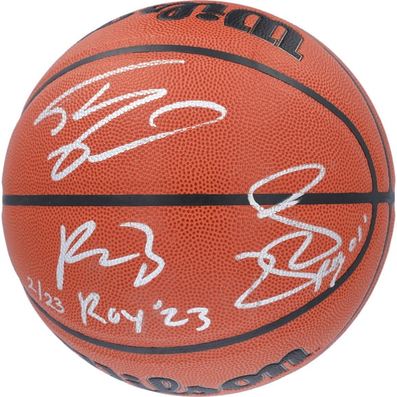 Shaquille O'Neal, Paolo Banchero, and Mike Miller Multi Autographed Wilson Authentic Series Indoor/Outdoor Basketball with "ROY 00-01" and "ROY 23" Inscriptions - Limited Edition of 23 - Fanatics