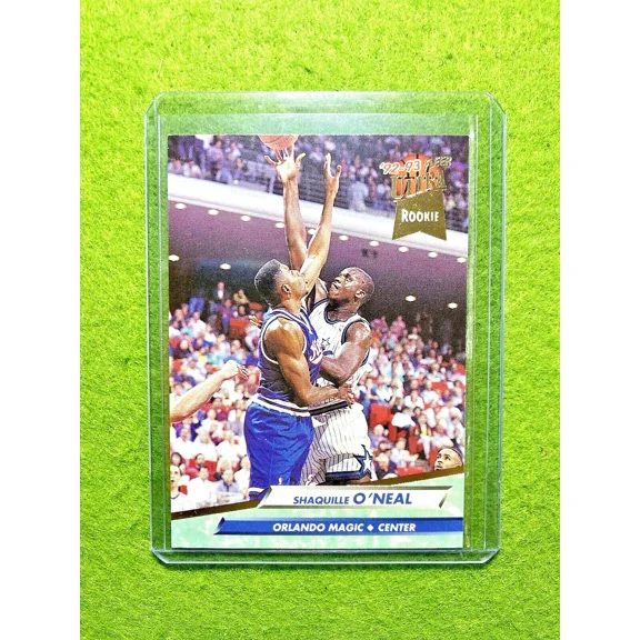 Shaquille O'Neal ROOKIE CARD JERSEY #32 MAGIC RC 1992 Fleer Ultra LAKERS HEAT
