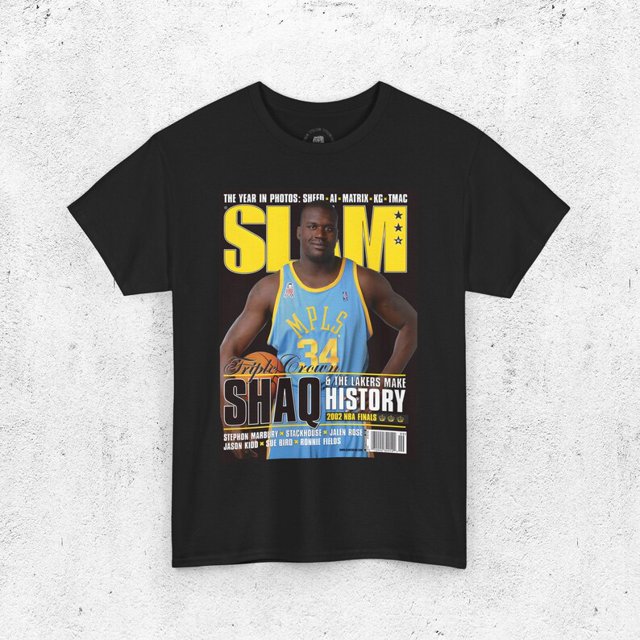 Shaquille O'Neal "Shaq" Shirt, Los Angeles Lakers "LA" Magazine Cover T