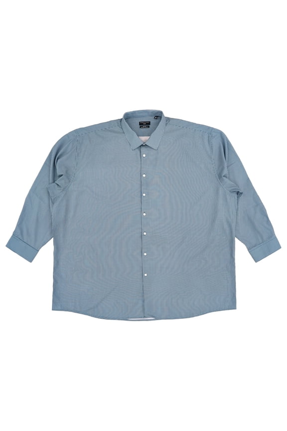 XLG Big Fit Mens Light Blue Floral Shirt 2XL 18.5 34/35