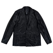 Shaquille ONeal XLG Big & Tall Mens Black Classic Fit Blazer Sport Coat LT