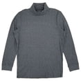 thumbnail image 1 of Shaquille O'Neal XLG Big & Tall Mens Gray Htr Mock Neck Long Sleeve Shirt 2XLT, 1 of 2