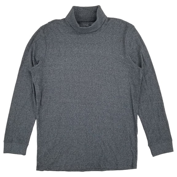 Shaquille O'Neal XLG Big & Tall Mens Gray Htr Mock Neck Long Sleeve Shirt XLT