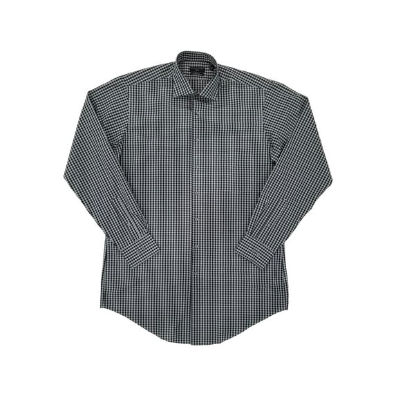 Shaquille O'Neal XLG Men's Black Long Sleeve Button Down Shirt TF 16.5 36/37 L