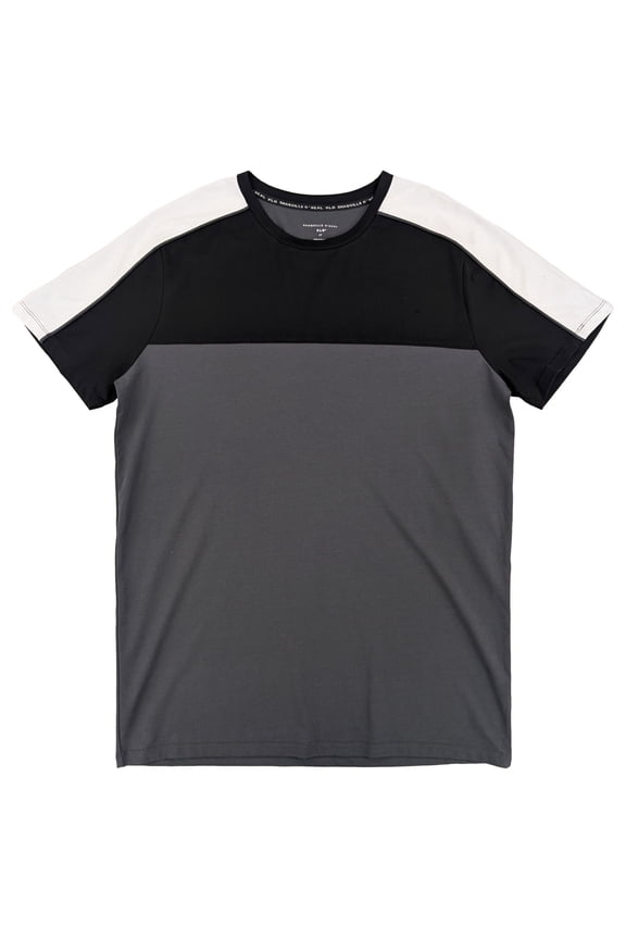 XLG Big & Tall Men's Gray Black White Short Sleeve T-Shirt XLT