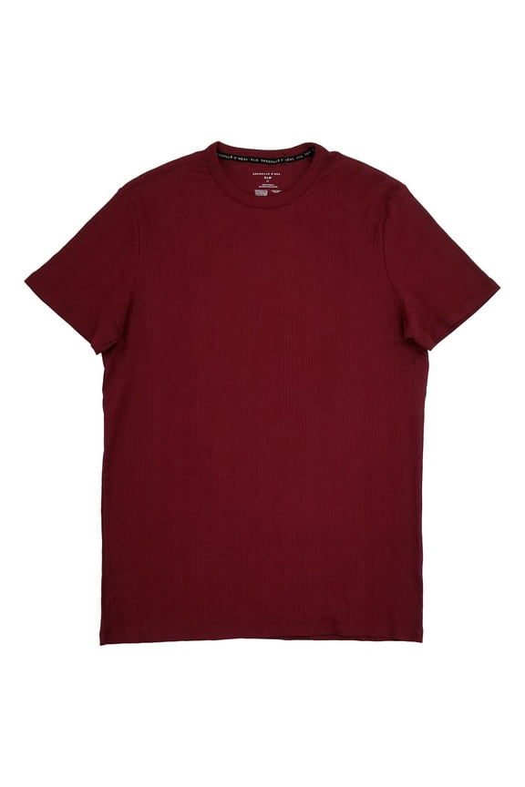 XLG Mens Big & Tall Merlot Short Sleeve Crew Neck T-Shirt 3XL