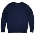 thumbnail image 1 of Shaquille O'Neal XLG Mens Big & Tall Navy Blue Long Sleeve Crew Sweater XLT, 1 of 1