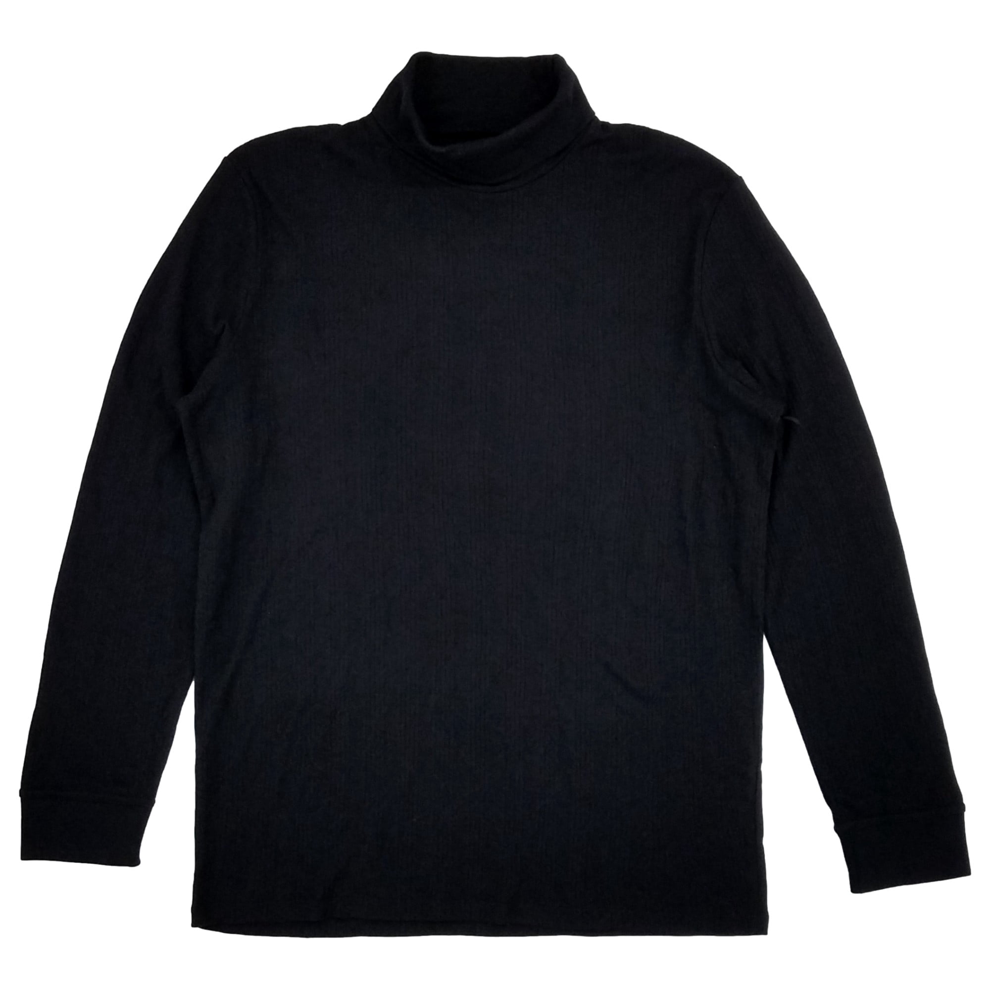 Shaquille O'Neal XLG Tall Men's Black Mock Neck Long Sleeve Shirt