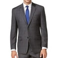 thumbnail image 1 of Shaquille O'neal Mens Professional Two Button Blazer Jacket, Grey, Big & Tall, 50 Regular, 1 of 2