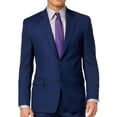 thumbnail image 1 of Shaquille O'neal Mens Textured Two Button Blazer Jacket, Blue, 44 Regular, 1 of 2