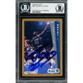 thumbnail image 1 of Shaquille Shaq O'Neal Autographed 1992-93 Fleer Rookie Card #401 Orlando Magic Thick Signature Beckett BAS 211216, 1 of 2