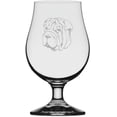 thumbnail image 1 of Shar Pei Chinese Dog Themed Etched 13.25oz Iona Beer Glass, 1 of 1