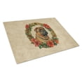 thumbnail image 1 of Shar Pei Christmas Flowers Glass Cutting Board 12 in x 15 in, 1 of 5
