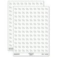 thumbnail image 1 of Shar-Pei Dog Outline 200+ Round Stickers - White - Matte Finish - 0.50" Size, 1 of 3