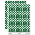 thumbnail image 1 of Shar-Pei Dog Solid 200+ Round Stickers - Dark Green - Matte Finish - 0.50" Size, 1 of 3