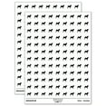 thumbnail image 1 of Shar-Pei Dog Solid 200+ Round Stickers - White - Matte Finish - 0.50" Size, 1 of 3