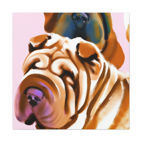 "Shar Pei Expressionism" - Canvas