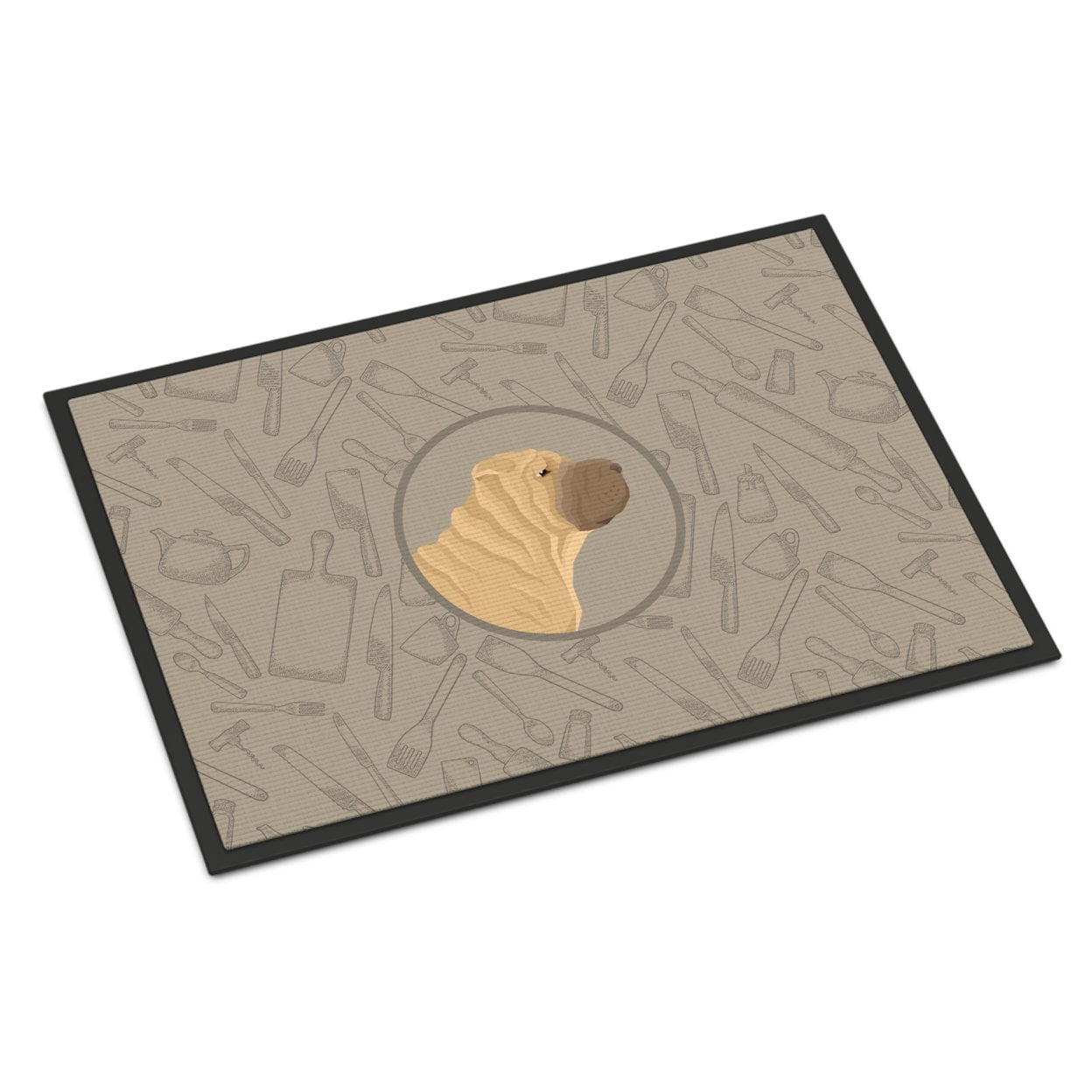 Shar Pei In the Kitchen Door Mat