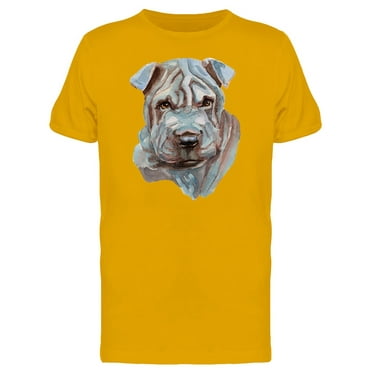 Shar Pei Painting T-Shirt Men -Image by Shutterstock, Male Medium