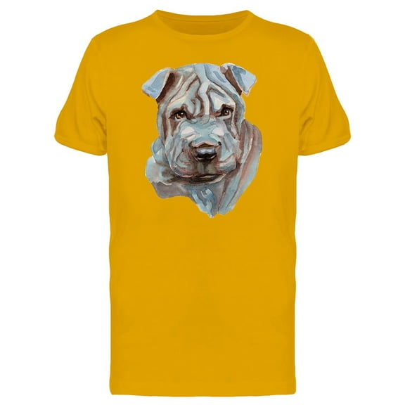 Shar Pei Painting T-Shirt Men -Image by Shutterstock, Male Medium