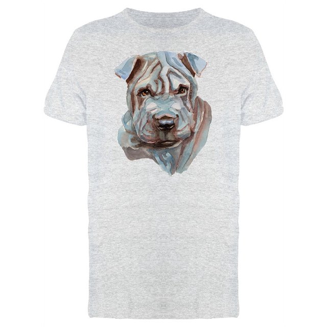 Shar Pei Painting T-Shirt Men -Image by Shutterstock, Male Small