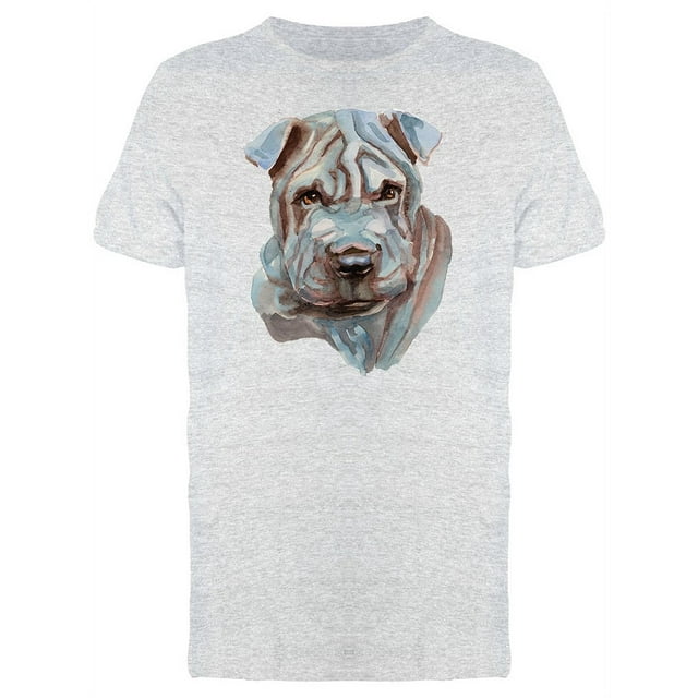 Shar Pei Painting T-Shirt Men -Image by Shutterstock, Male Small