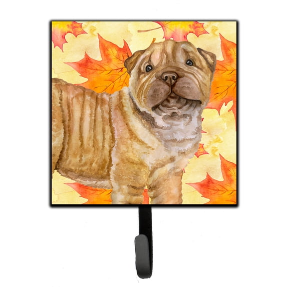 Shar Pei Puppy Fall Leash or Key Holder Yellow