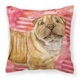 thumbnail image 1 of Shar Pei Puppy Love Fabric Decorative Pillow, 1 of 1