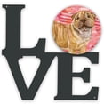 thumbnail image 1 of Shar Pei Puppy Love Metal Wall Artwork LOVE, 1 of 2