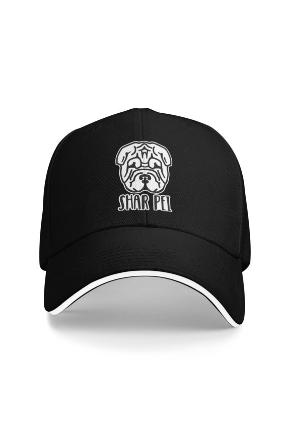 Shar Pei Unisex Adult Baseball Caps Adjustable Casquette Dad Hat Sandwich Cap Outdoors Headwear